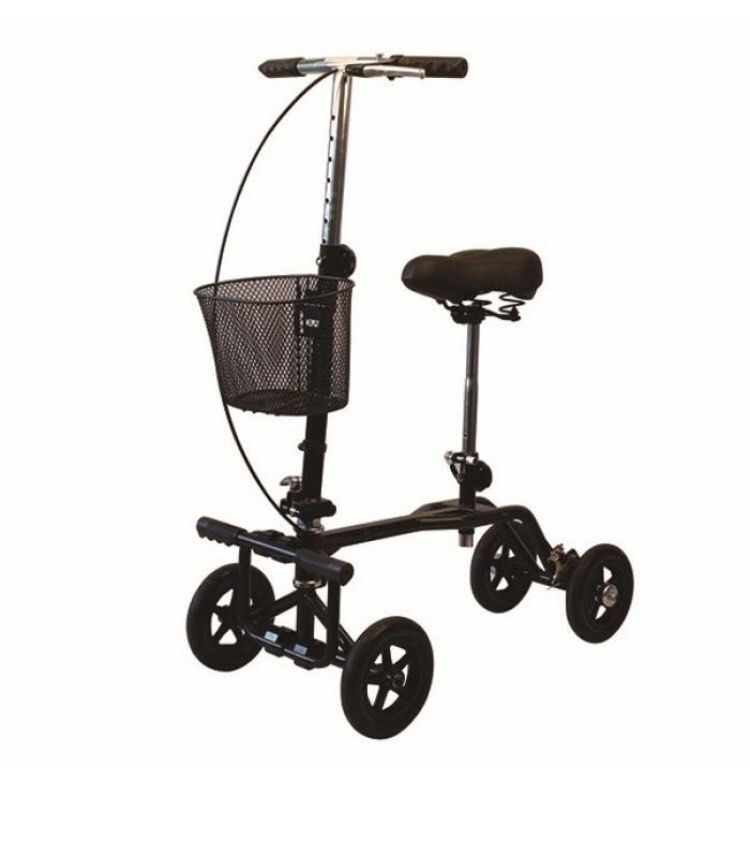 Knee Scooter for nonweight bearing on ankle fractures and injuries