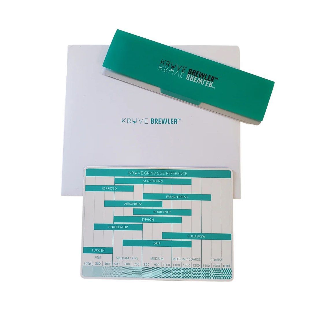 Kruve Brewler Coffee Grain Size Measuring Tool with Reference Chart