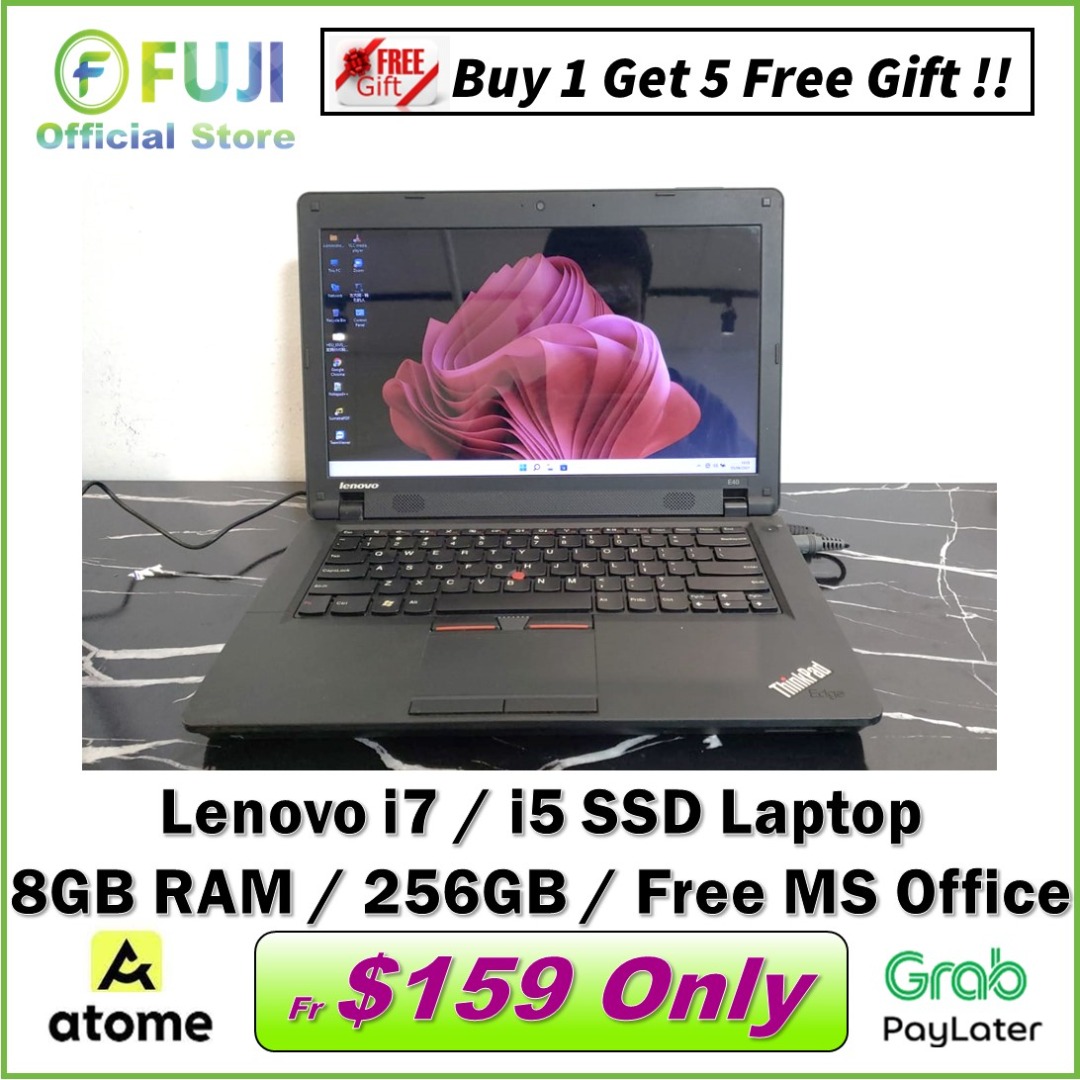 Lenovo intel i7 Laptop - 8GB RAM - 128GB SSD - Fast Speed - Windows 11 ...