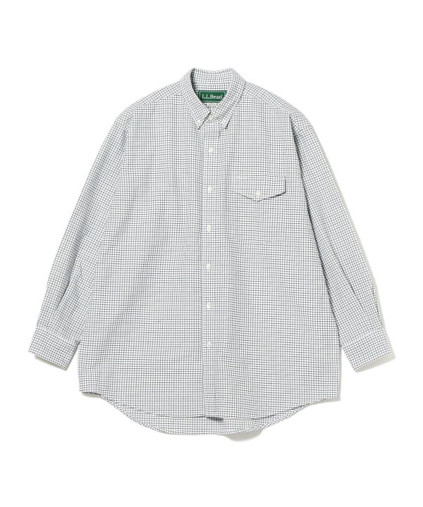 售出］L.L.Bean BEAMS Bean's Easy-Care Long Sleeve B.D shirts 格紋M