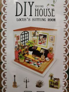 LOCUS'S SITTING ROOM Robotime DIY House Miniature Model