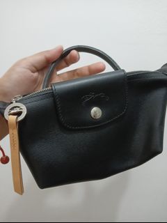 Longchamp Le Pliage city pouch with handle