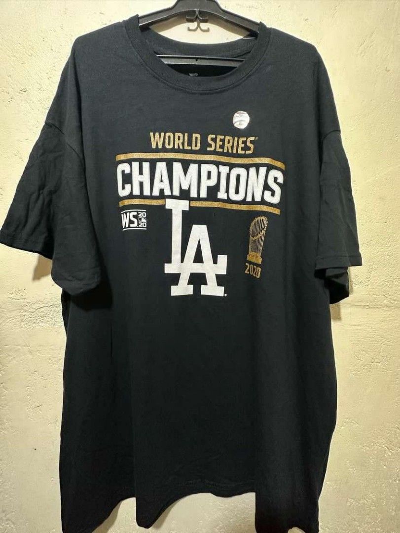 Youth Los Angeles Dodgers Fanatics Branded Black 2020 World Series Champions  Signature Roster T-Shirt