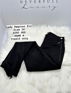Louis Vuitton Regular Denim Pants BLACK. Size 34