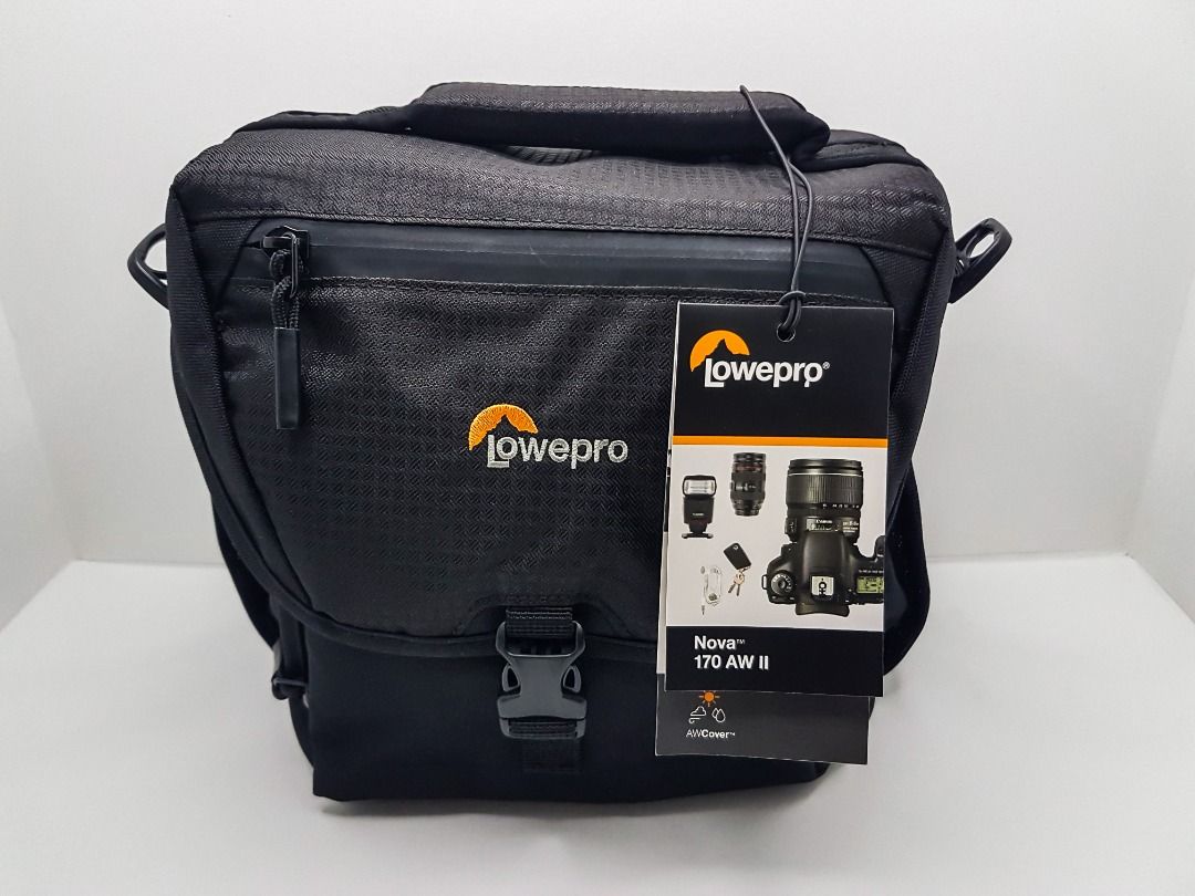 Lowepro Nova 170 AW II Camera Shoulder Bag (Category: Camera Bags & Carriers) located in Manila. Submitted by hommie888 (Listing ID 1232485537, Image 1). Description: Bought from US. Never been used. We're decluttering kaya we're selling it na lang. You may use Google to check the item's specs. Still a bit negotiable. Message us for inquiries. Thank you and God bless..