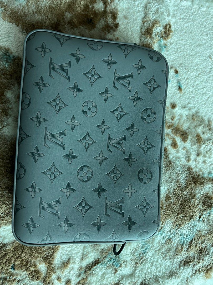 Louis Vuitton Monogram Eclipse iPad Cover M61870 Black Free Shipping