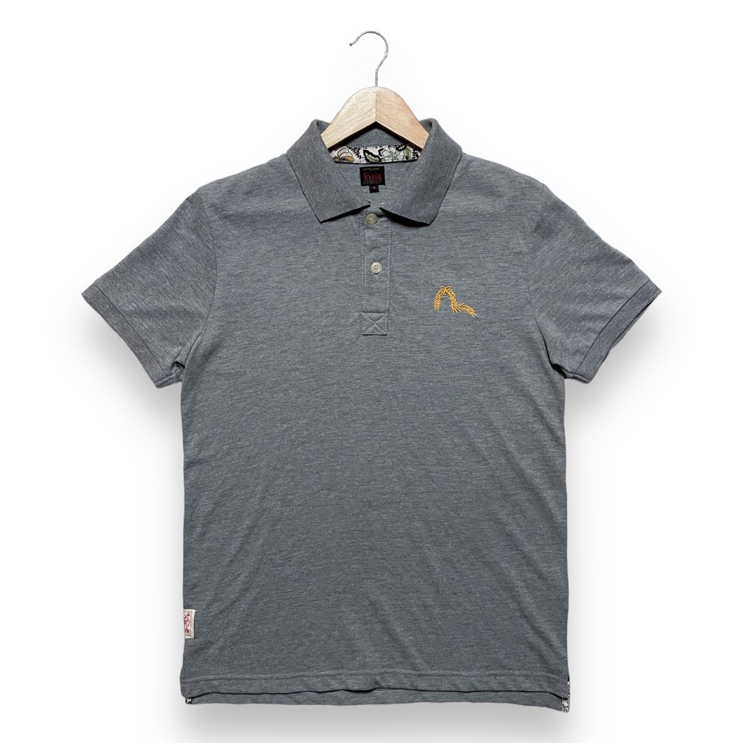 M Evisu Genes Koi Japan Motive Polo Men s Fashion Tops Sets Tshirts Polo Shirts on Carousell