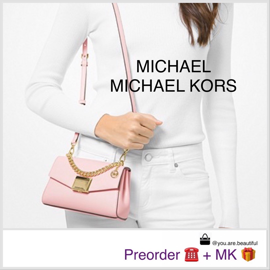 Michael Kors Ava Extra Small Saffiano Leather Crossbody (Soft Pink),  Women's Fashion, Bags & Wallets, Cross-body Bags on Carousell