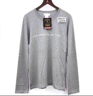Mastermind Japan MMJ 12AW Neworder Processed Skull Long Tee 灰色        長袖Tee         做舊         植絨毛毛print