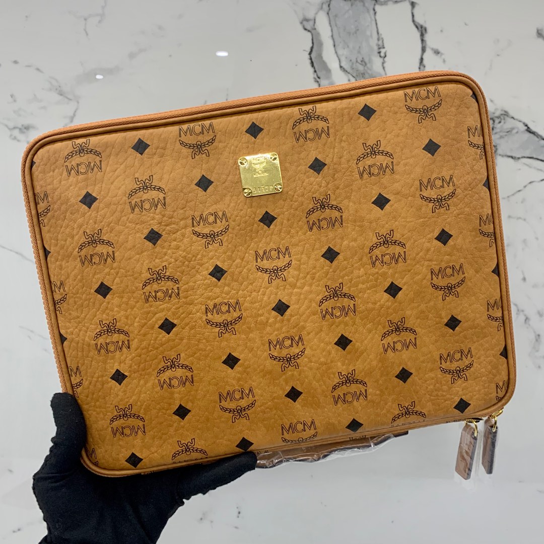 MCM 13 INCH BROWN IPAD CASE 217017687 KM Women s Fashion Bags Wallets Clutches on Carousell