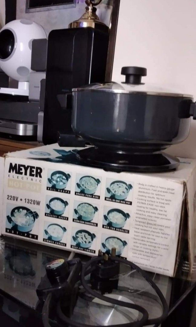 Meyer Electric hotpot, 家庭電器, 廚房電器, 燒烤爐及火鍋鍋具 Carousell