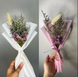Mini bouquets dried flowers