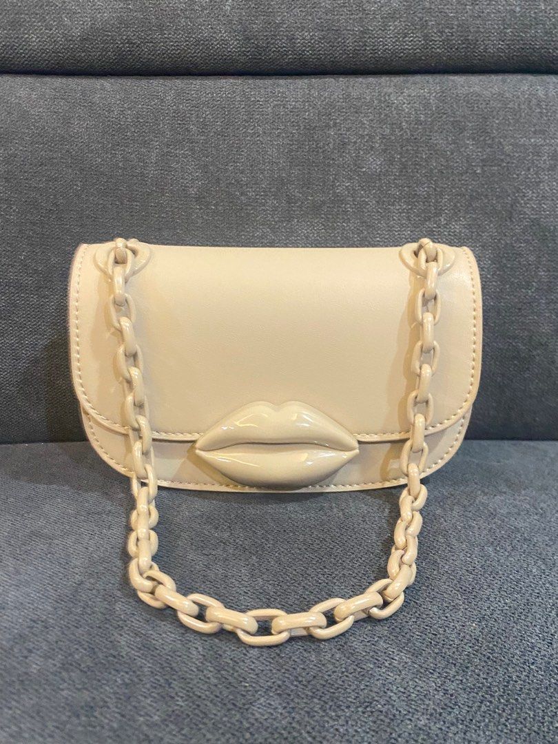 Mini Kiss Lip Motif Bag Charles & Keith, Luxury, Bags & Wallets on Carousell