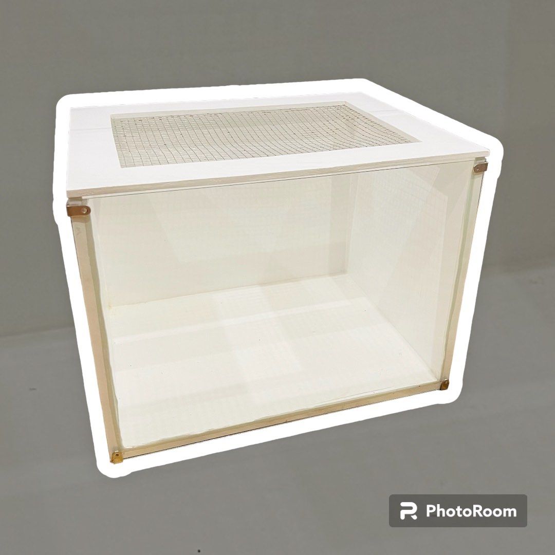 Minimalist Hamster Enclosure White Perfect for your Hammy, Pet Supplies ...