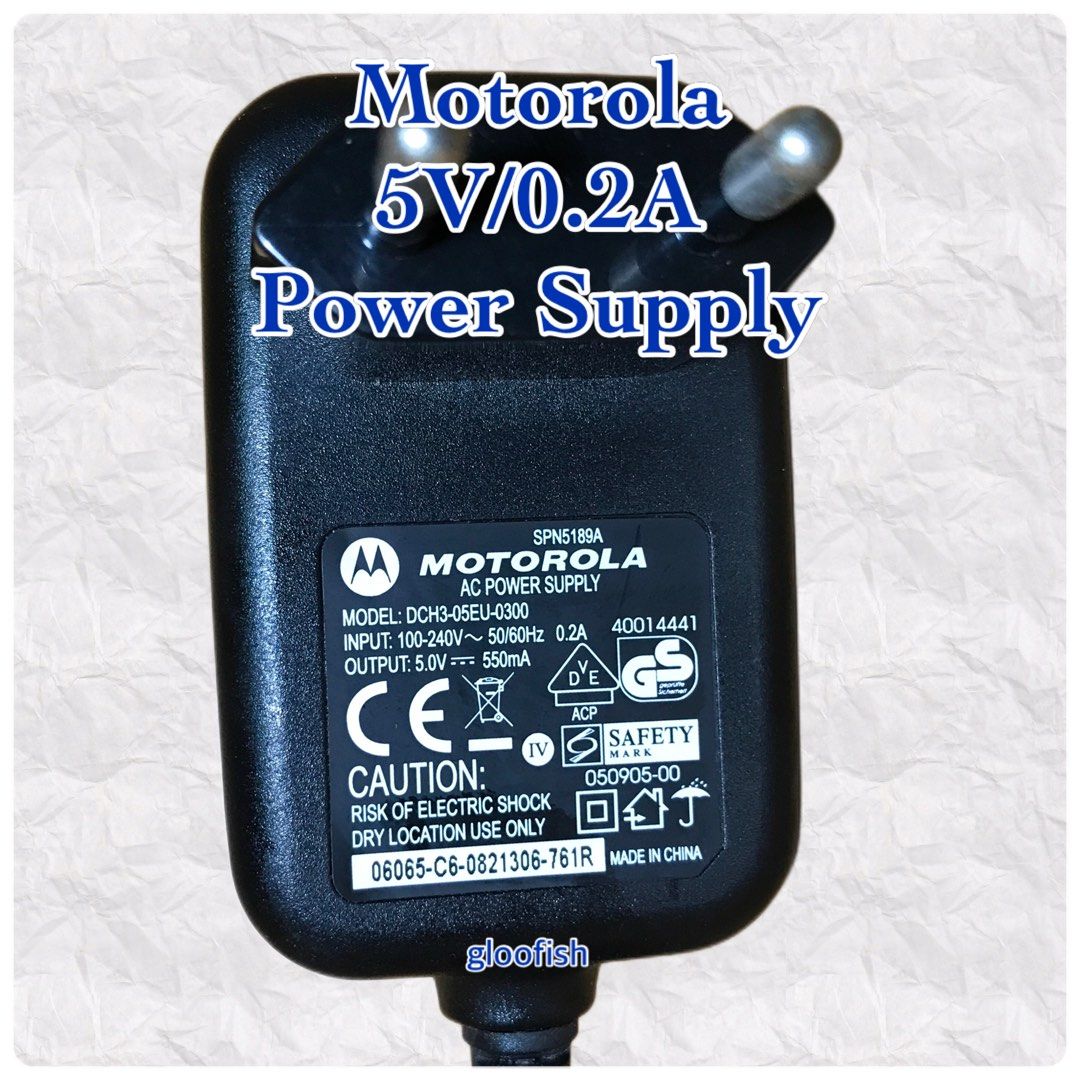 Motorola 5V/0.2A Power Supply406070892755036161