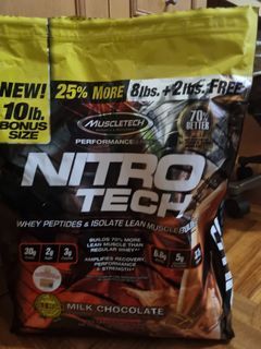 Muscletech Nitro Tech 100% Whey Gold, Health & Nutrition, Health  Supplements, Sports & Fitness Nutrition On Carousell