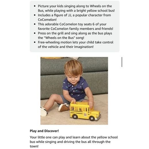 Musical Yellow School Bus Wheels on The Bus, Hobbies & Toys, Toys ...