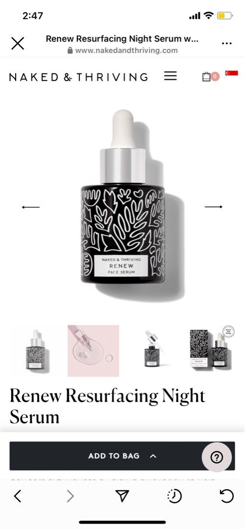 Naked & Thriving Renew Serum, Beauty & Personal Care, Face, Face Care on Carousell