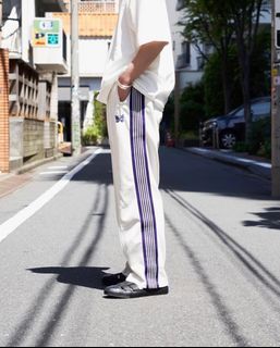 NEEDLES TRACK PANTS 直筒FREAK STORE 別注款XS號, 他的時尚, 褲子, 長