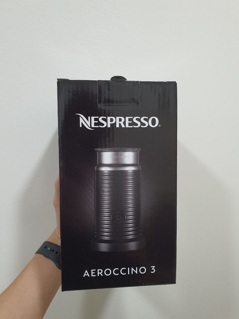 Batidor De Leche Nespresso Aeroccino 3 - Eléctrico, Acero Inoxidable, Color Negro