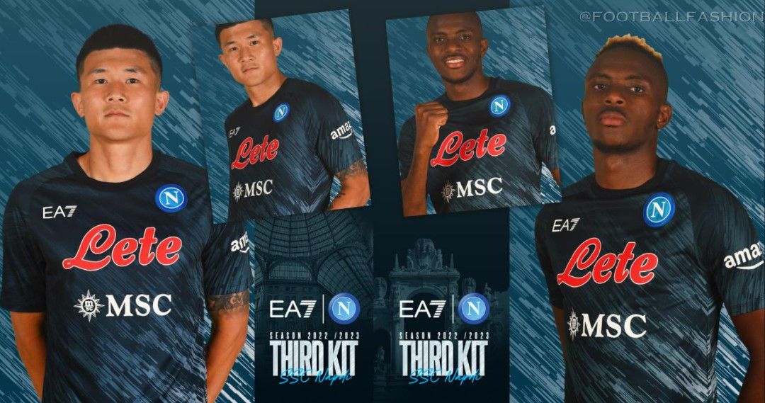 PRE ORDER Napoli black third away kit football soccer jersey polo