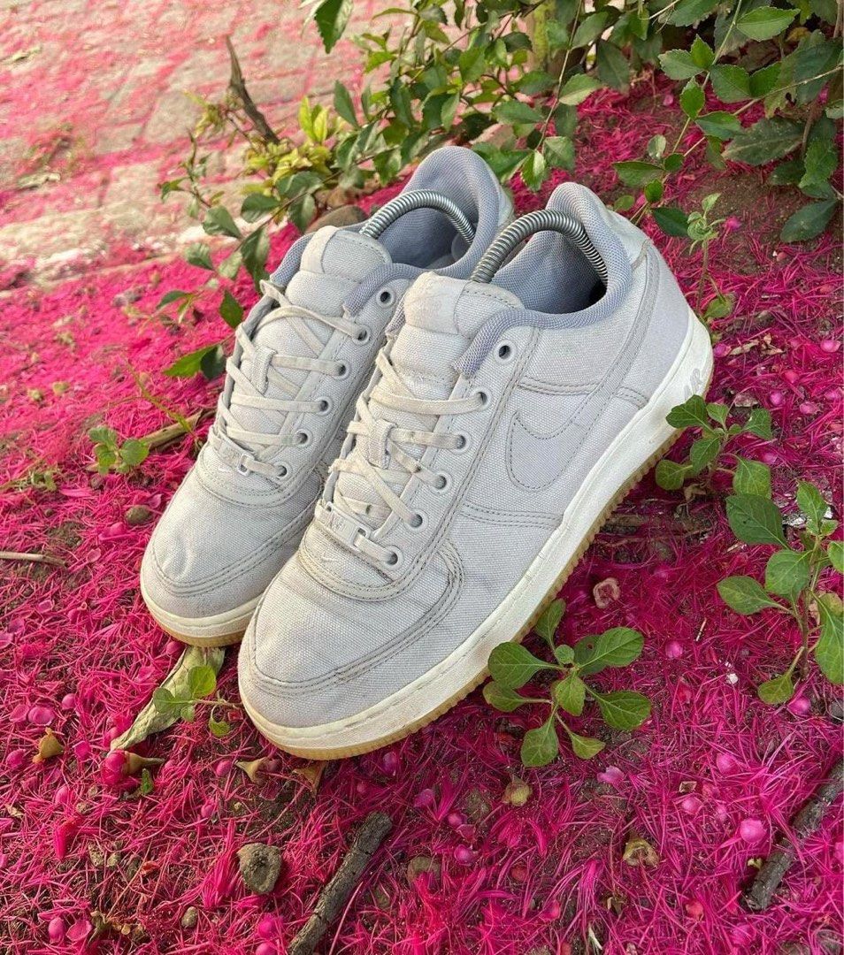 Air force 1 low canvas light bone shop
