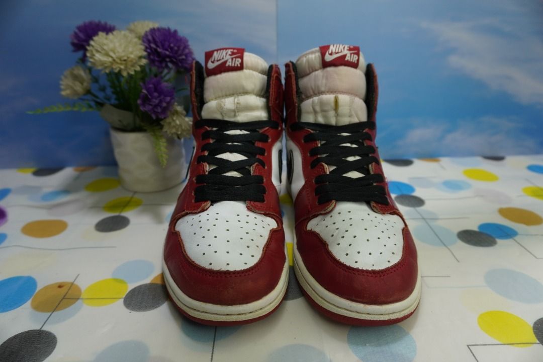 Nike Air Jordan 1 Retro High Bred Toe Size 40 Insole 25 cm, Fesyen Pria