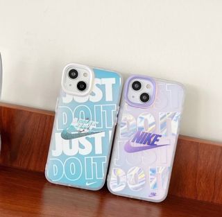 🔥NIKE Translucent Frosted Gradient Blu-ray Phone Case For iPhone 12 / X / XS / XR / XS MAX / 11 / 11 Pro MAX Casing🔥 ( BRAND NEW / READY STOCKS)