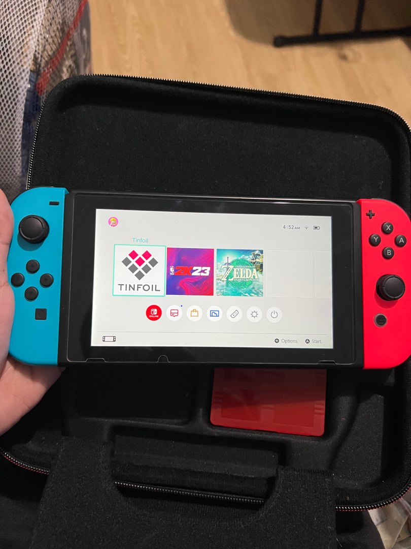 Nintendo switch v2 jailbreak 128gb, Video Gaming, Video Game Consoles