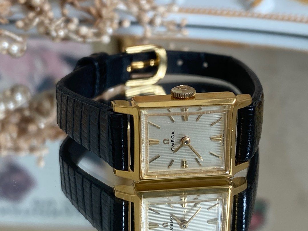 Omega Authentic Ladies Vintage Hand Manual Self Winding Watch Classic Square Luxury Watches on Carousell