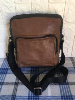 Omnia Crystal tas selempang pria kulit asli