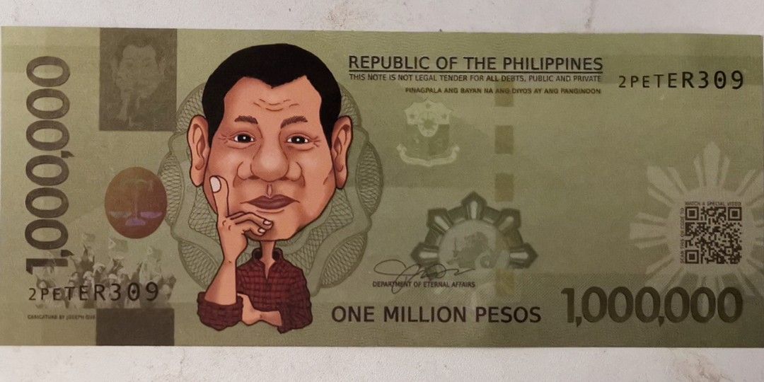 Duterte One Million Peso Bill Hobbies Toys Memorabilia 
