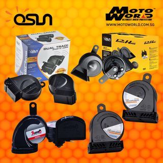 Osun Electric Horn Waterproof 12V Dual Tone Snail Loud 117DB LTA APPROVED for Motorcycle