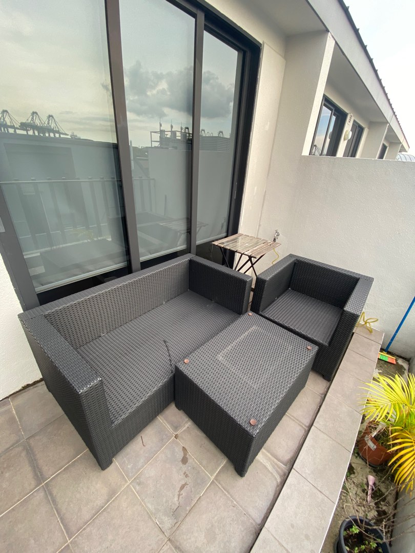 Outdoor Furniture Set + IKEA TARNO, Furniture & Home Living, Outdoor