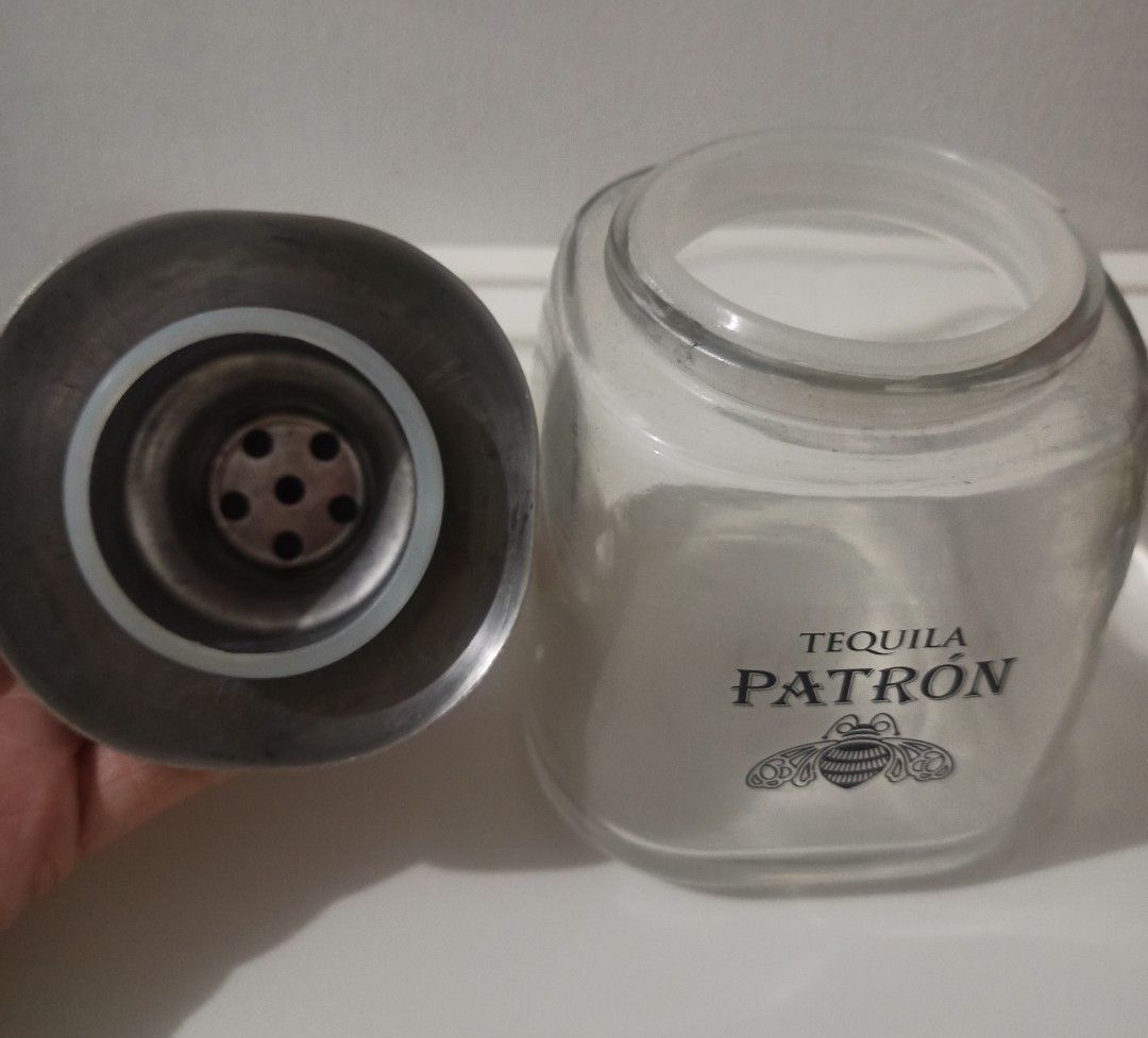 Patron tequila bottle cocktail shaker, Furniture & Home Living