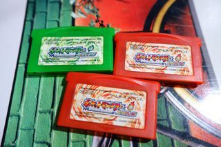 Pokemon Fire Red & Leaf Green Japanese Cartridges Lot of 3