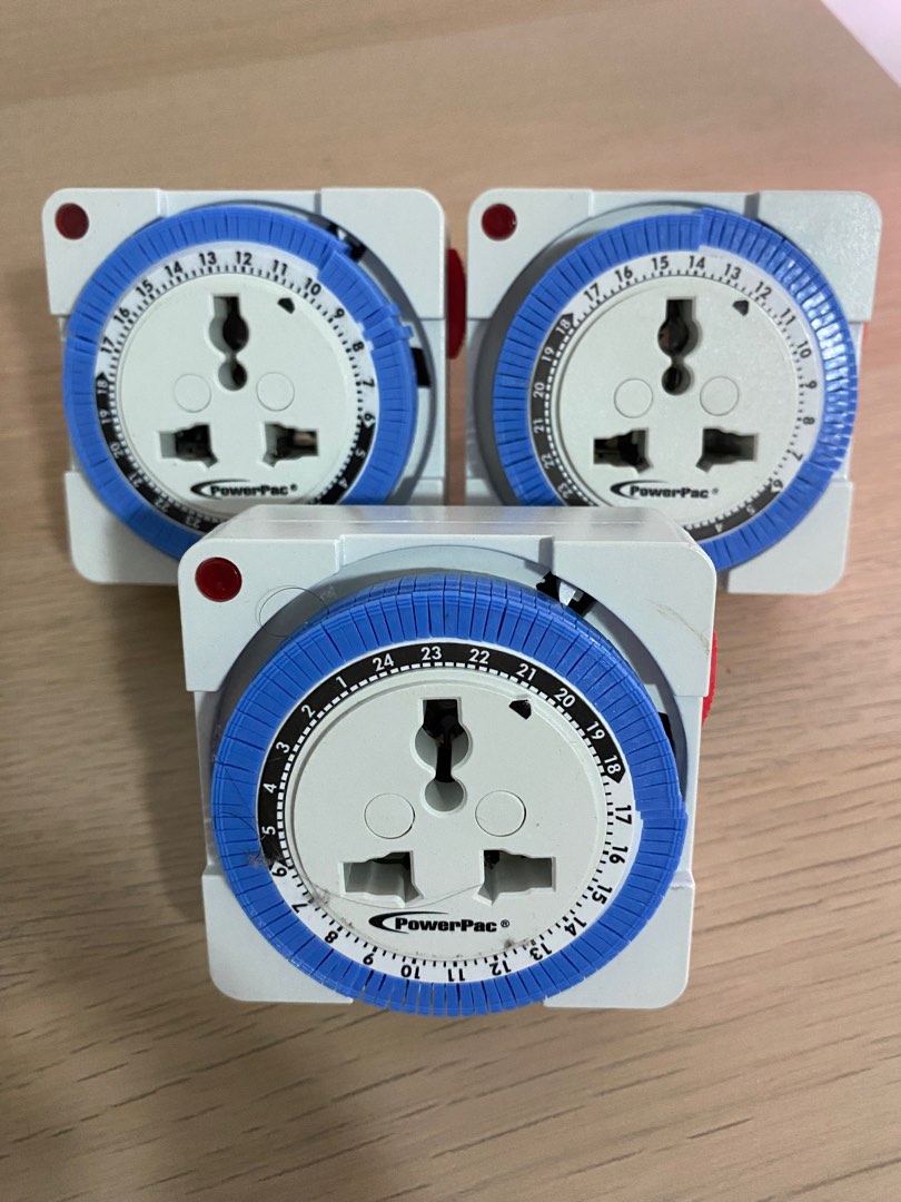 PowerPac Timer Plug, Mechanical 24 hours, TV & Home Appliances