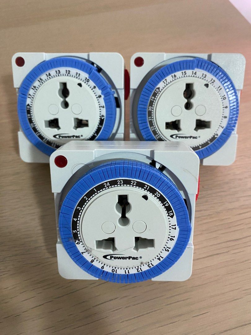 PowerPac Timer Plug, Mechanical 24 hours, TV & Home Appliances