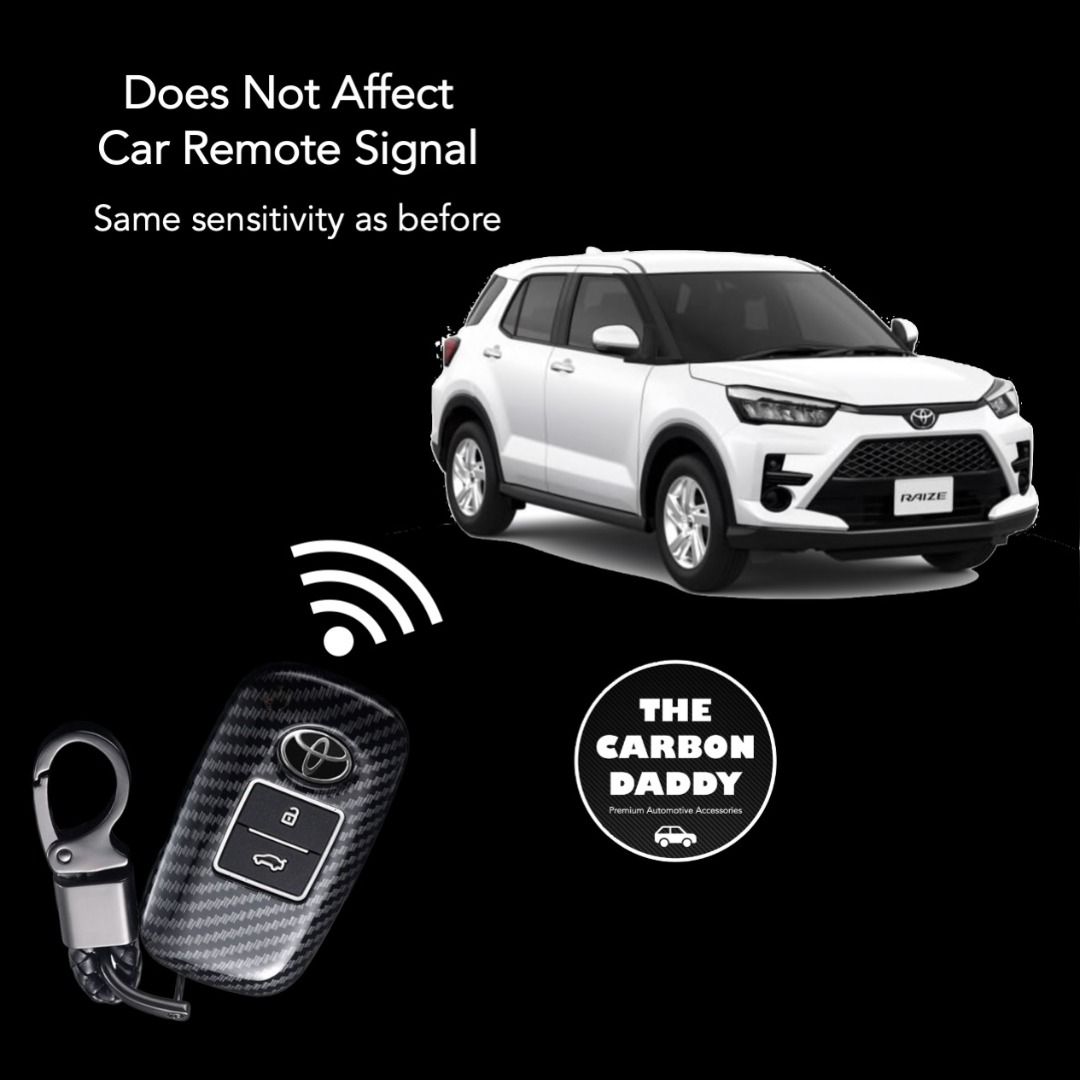Premium Toyota Carbon Fibre Full Cover Key Case, Tags: toyota, raize ...