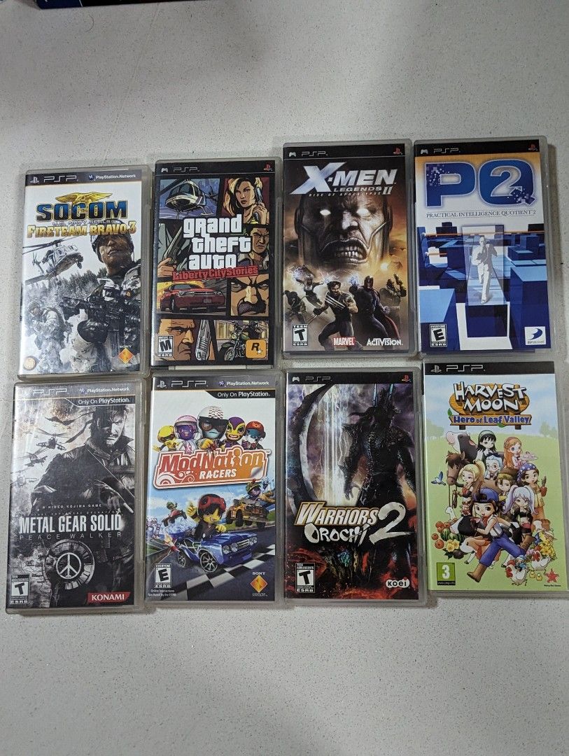 PSP Games playstation portable metal gear solid peace walker modnation