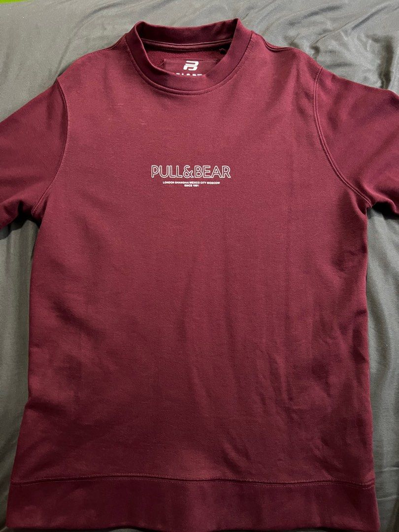 Pull and bear logo sweatshirt sale