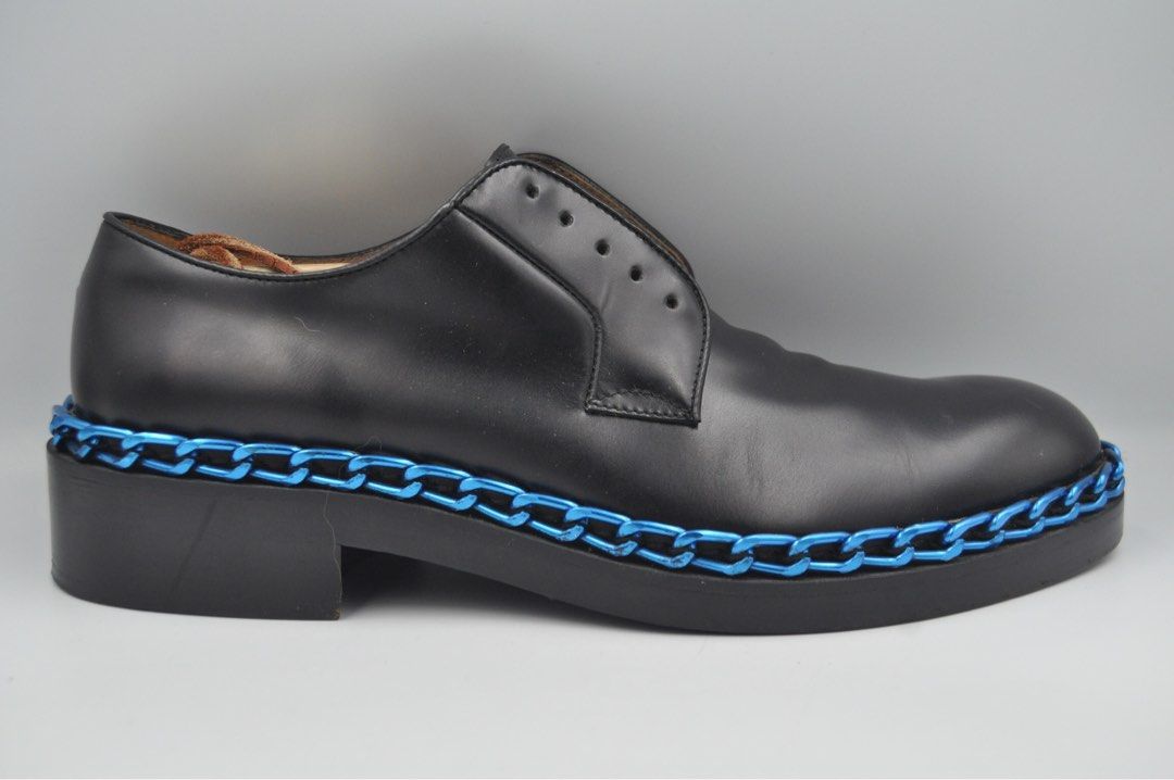 Raf Simons S S 13 Chain Trimmed Derby Men s Fashion Footwear