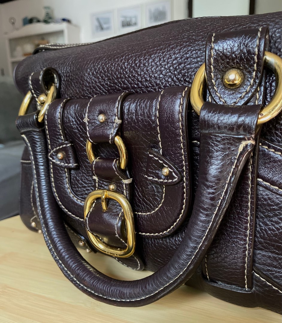 Vintage Celine Alma Handcarry Bag - with free bag strap, Luxury, Bags &  Wallets on Carousell