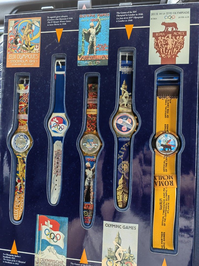 Rare Swatch Watches Olympic Games Collection 9 Watches