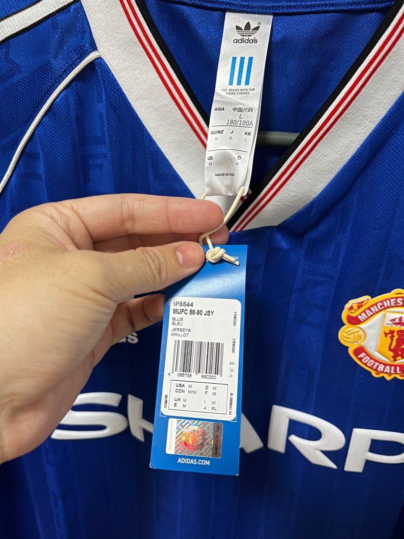 adidas Mufc 88-90 Jersey in Blue for Men