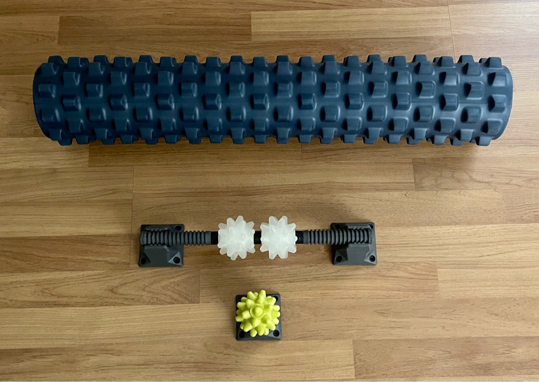 Rumble Roller Massage Set, Sports Equipment, Exercise & Fitness, Toning