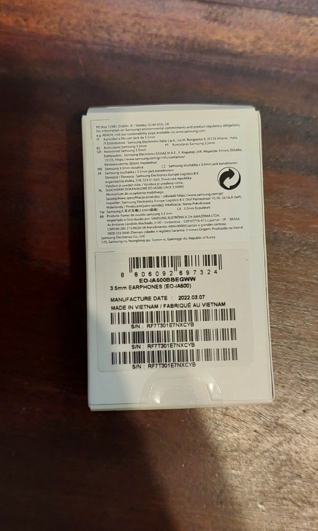 Écouteurs Samsung 3,5 mm (EO-IA500)