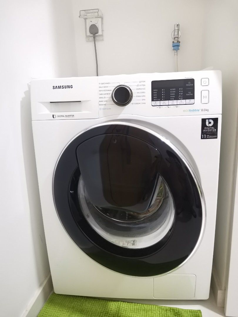 Samsung Digital Inverter Eco Bubble Front Load 8kg, TV & Home ...