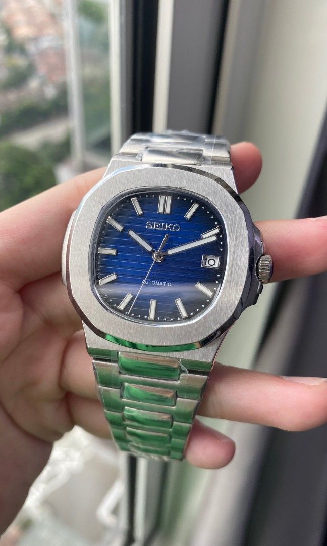 Seiko Mod Nautilus Navy blue