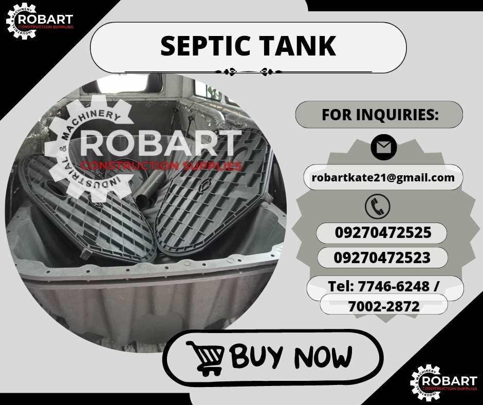 Septic Tank Commercial Industrial Construction Tools Equipment On Carousell